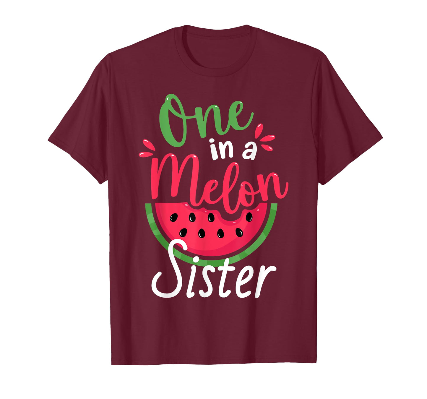 One in a Melon Sister 1st Birthday Summer Family Matching T-Shirt