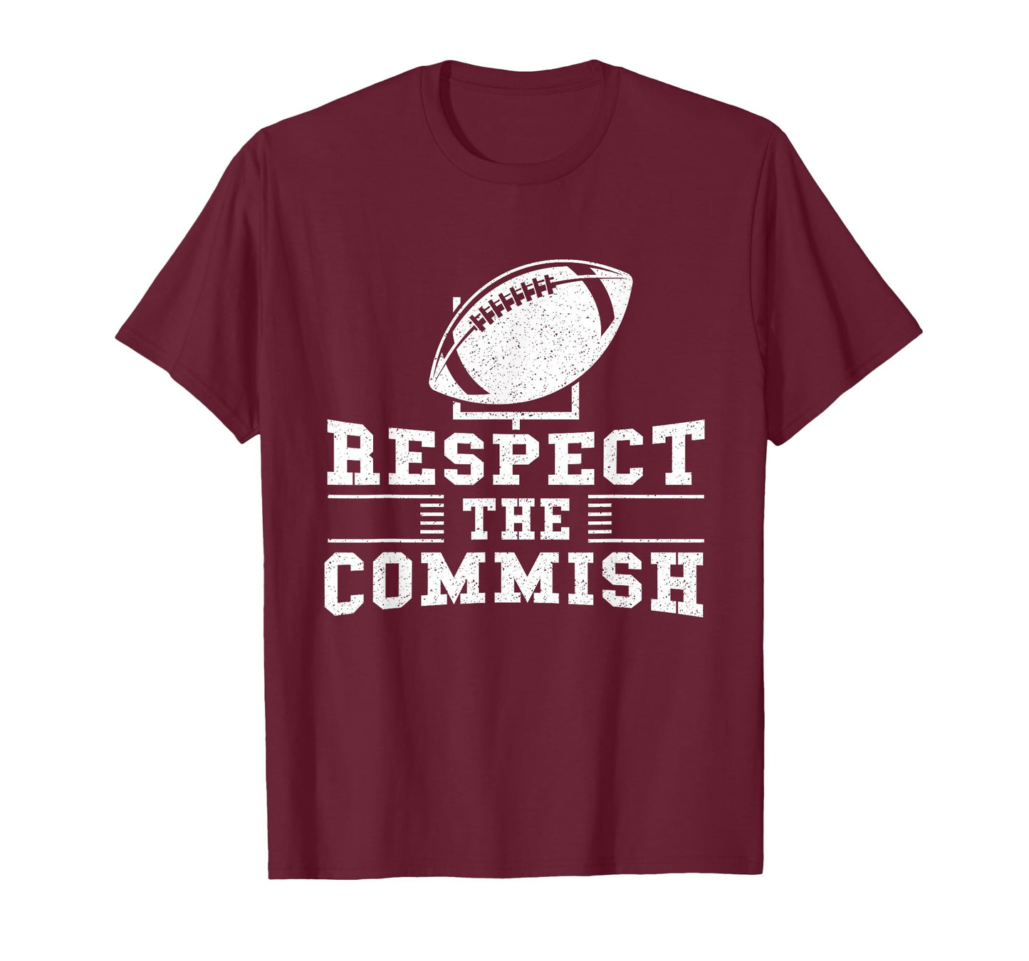 Respect The Commish - Fantasy Football Game Day Gift T-Shirt
