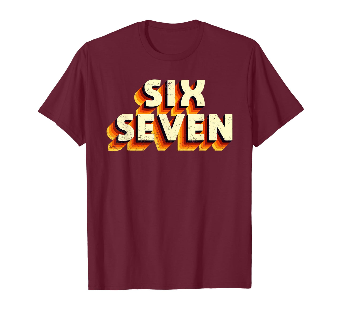 Fun Six Seven 6 7 Meme Design T-Shirt