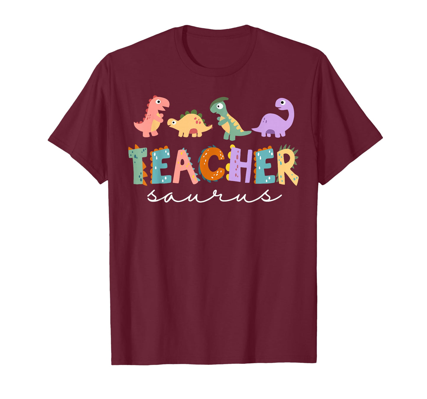 Womens Dinosaur Teacher Teachersaurus Rex Funny Dino Gift T-Shirt