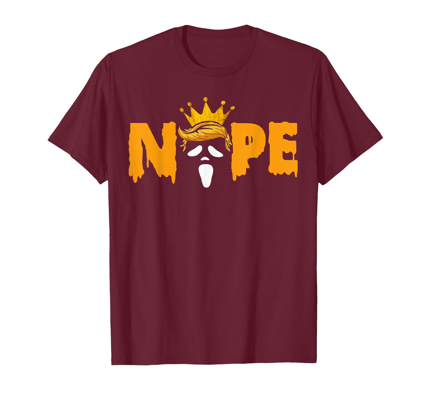 No Kings Funny Halloween Shirt Trumpink Scary Face Horror T-Shirt