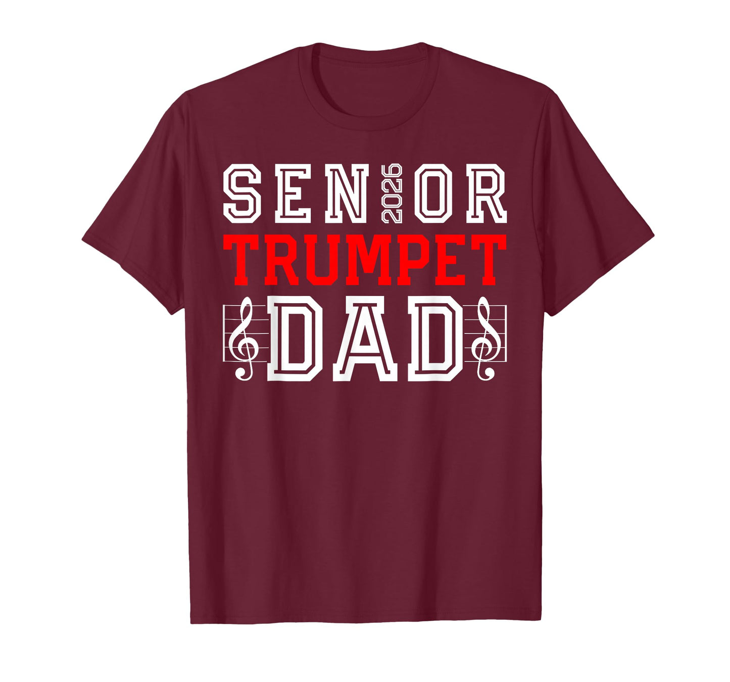 Senior Trumpet Dad 2026 Marching Band Class of 26 Senior Dad T-Shirt