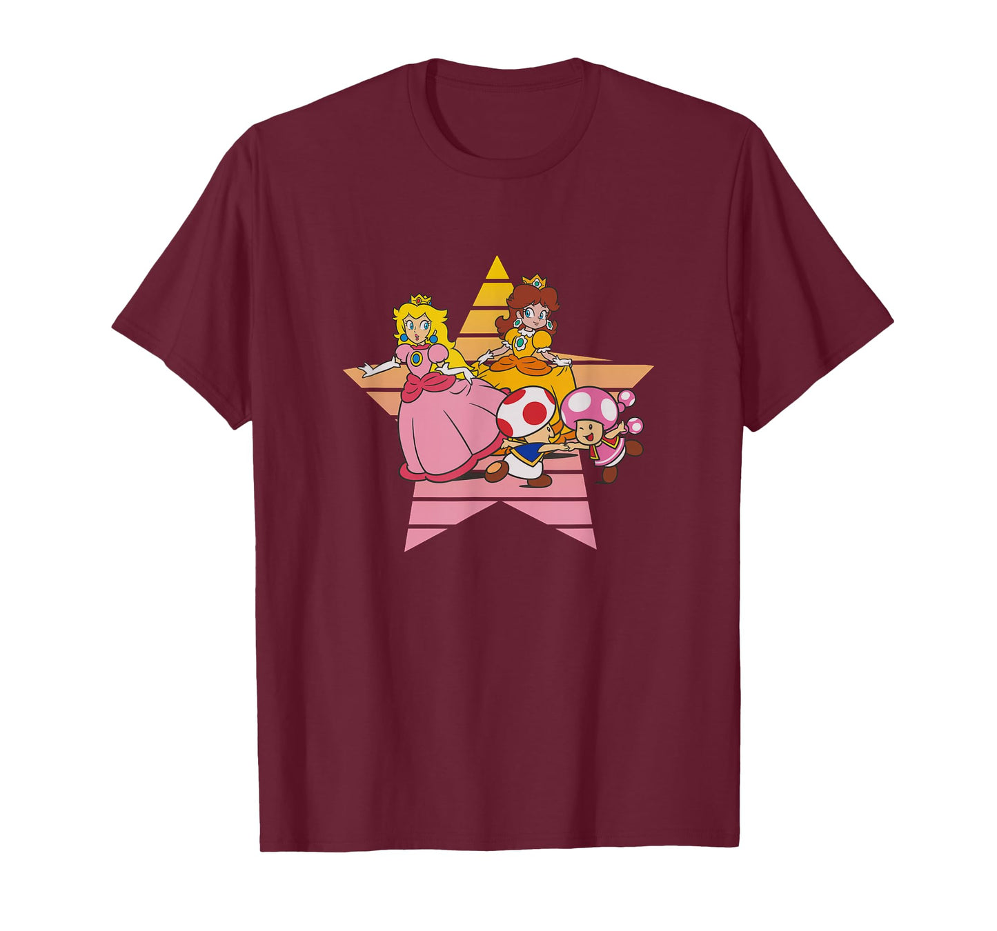 Super Mario Bros Princess Peach & Daisy Fun Toads Vintage T-Shirt