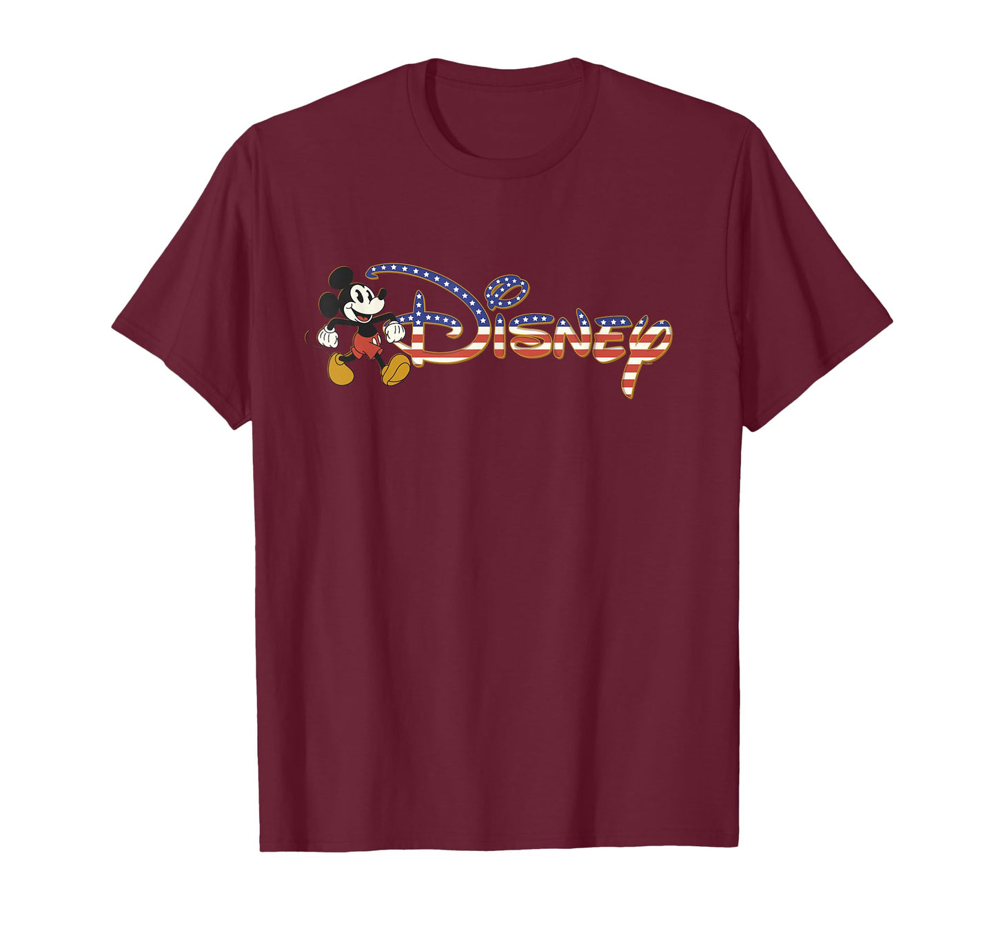 Disney Americana Mickey Mouse USA Vacation Trip Logo T-Shirt