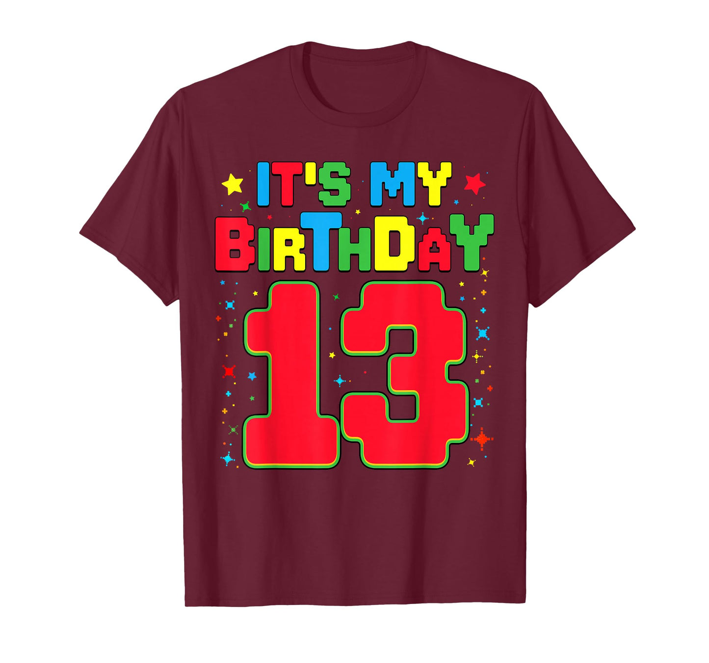 It's My Birthday 13 Year Old Funny 13th Birthday Gaming T-Shirt