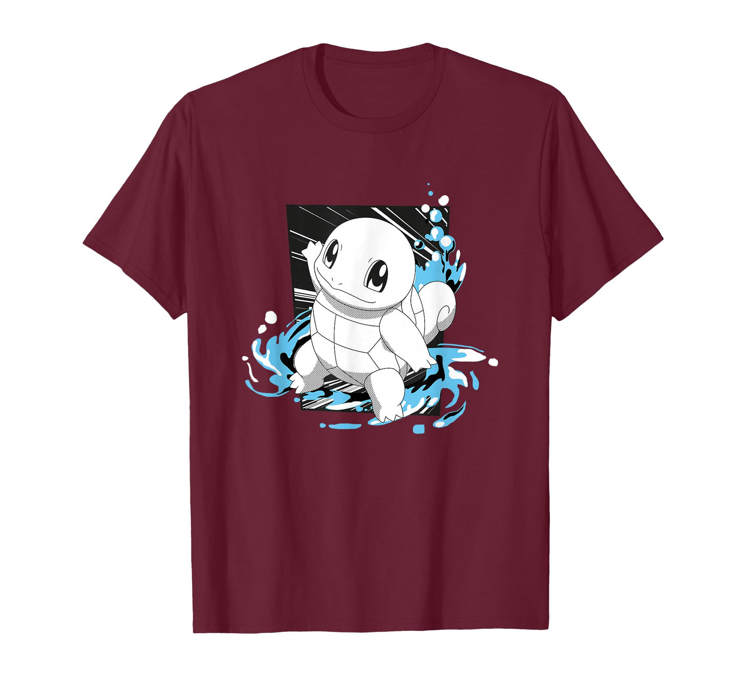 Pokémon Squirtle Splashing Water Manga Panel T-Shirt