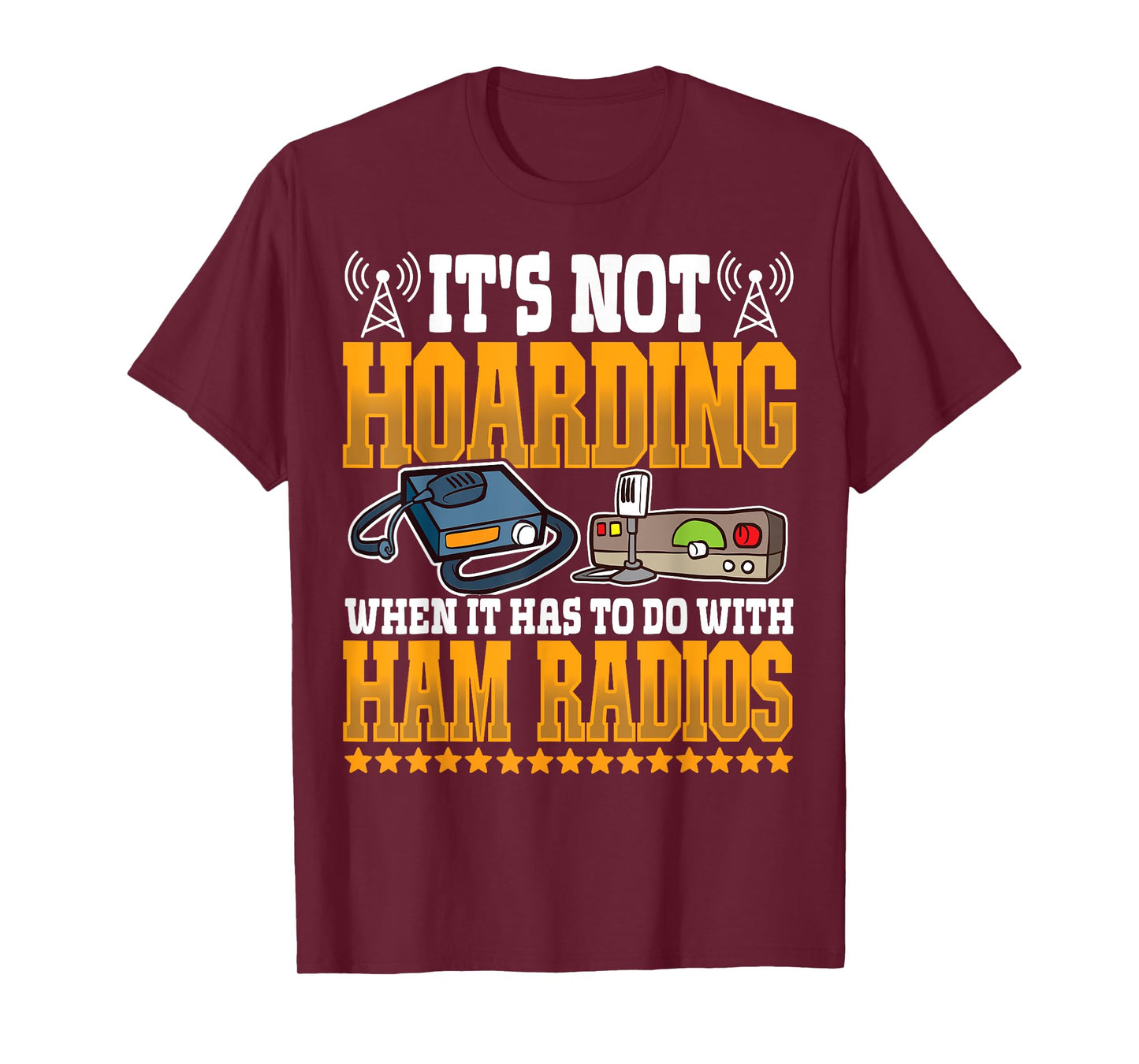 Best Licensed Amateur Ham Radio Operator Designs Unisex-Adults Black Short Sleeve Classic Fit T-Shirt