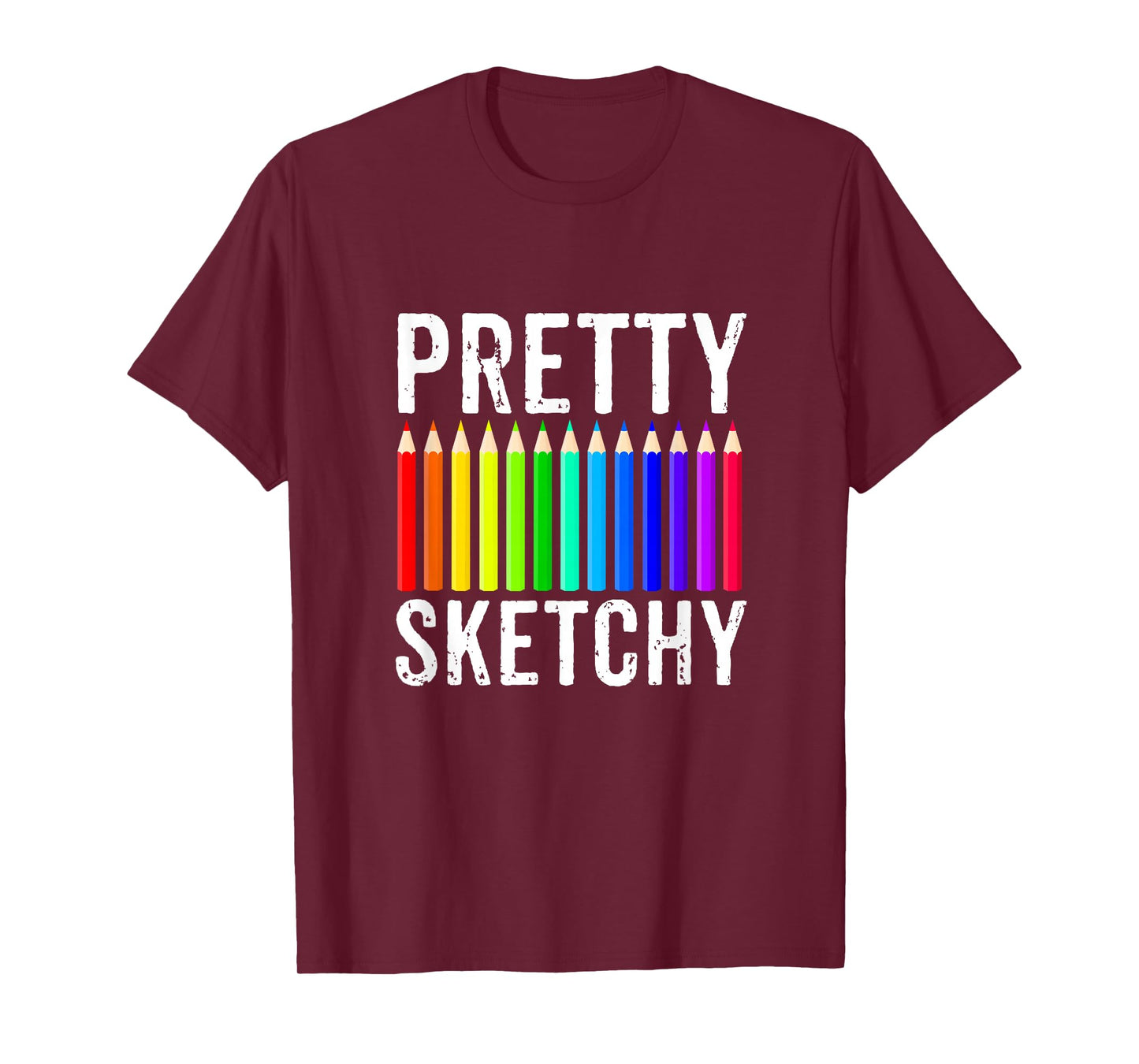 Colored Pencils I Love Art Crafty Apparel Co. Unisex-Adults, Unisex-Kids Art-themed T-Shirt Black Short Sleeve Classic Fit Crew Neck T-Shirt Small