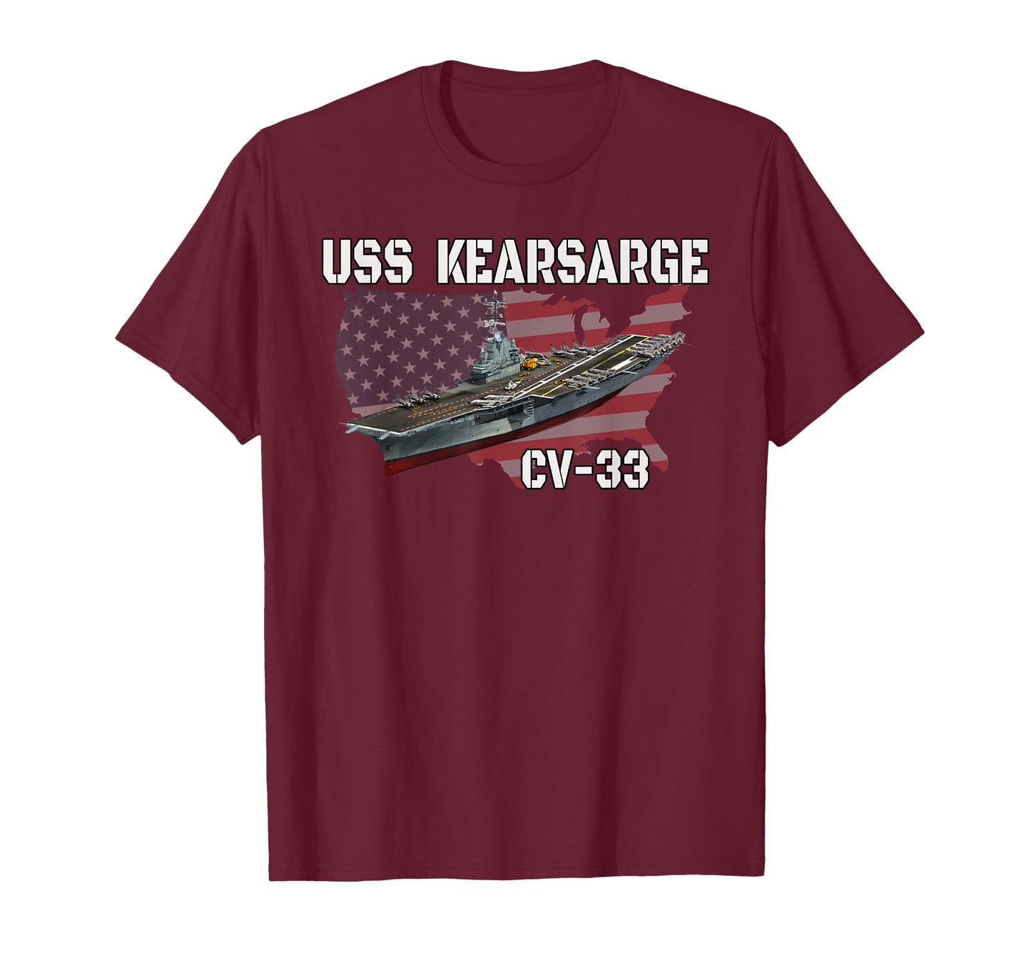 USS Kearsarge CV-33 Aircraft Carrier Veterans Day Grandpa T-Shirt