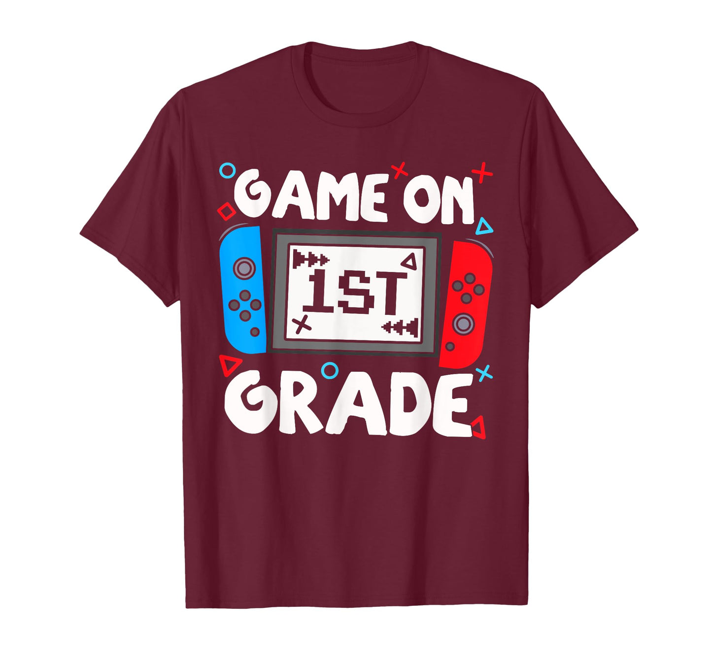 Funny Gamer Game On 1st Grade Back To School Kids Boys T-Shirt