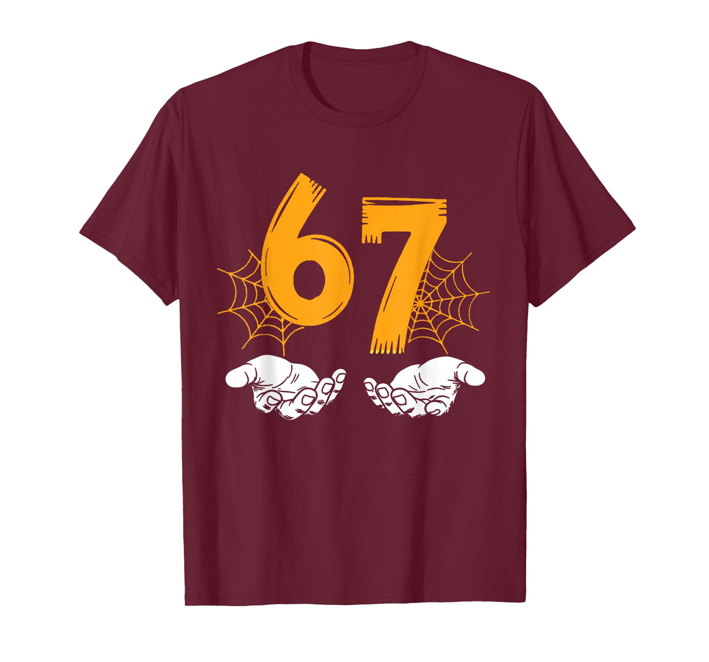 Funny Six Seven 6 7 Meme Number 67 Design Couples Halloween T-Shirt