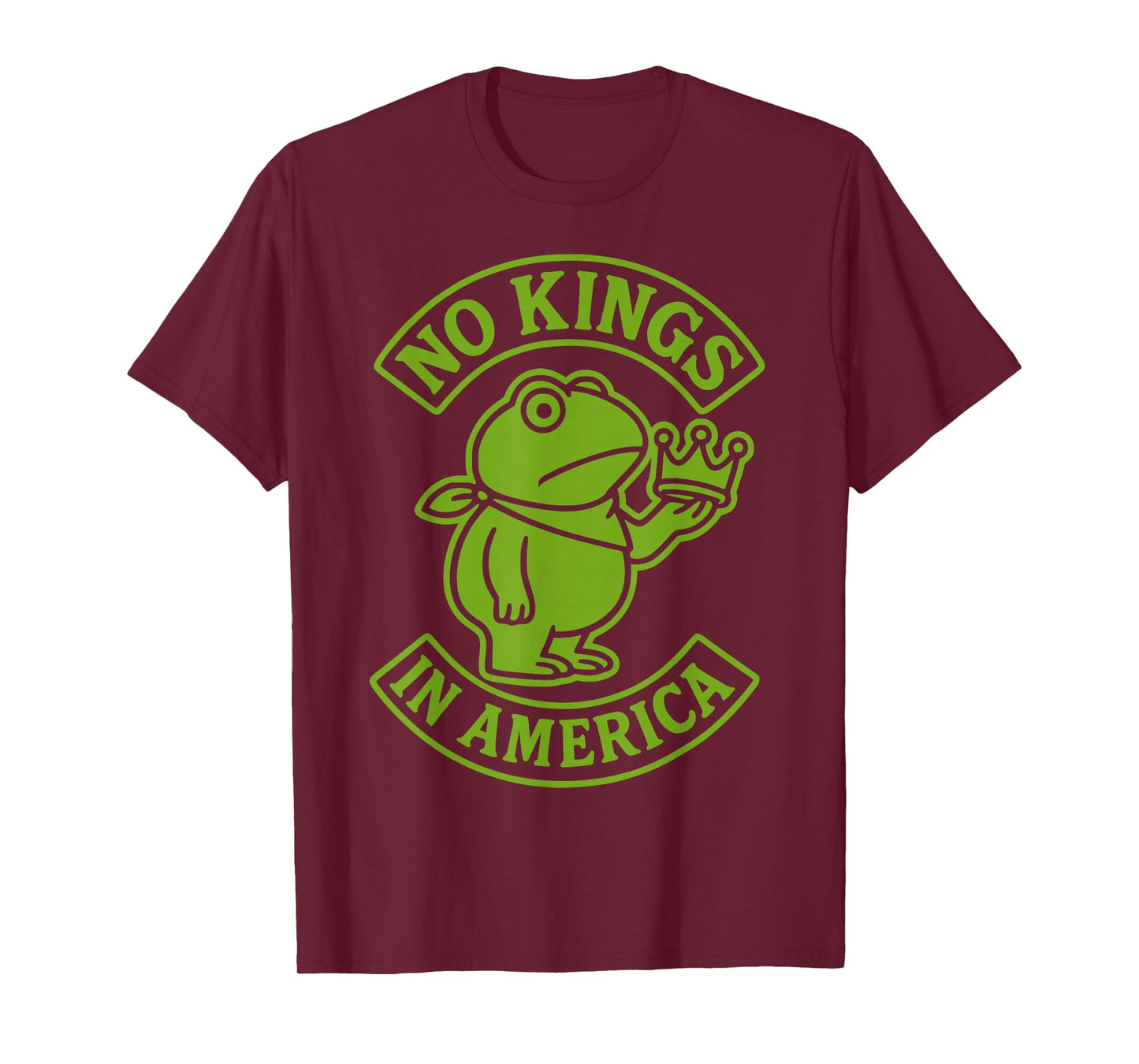 NO Kings in America Portland Protest Frog Motorcycle Club T-Shirt
