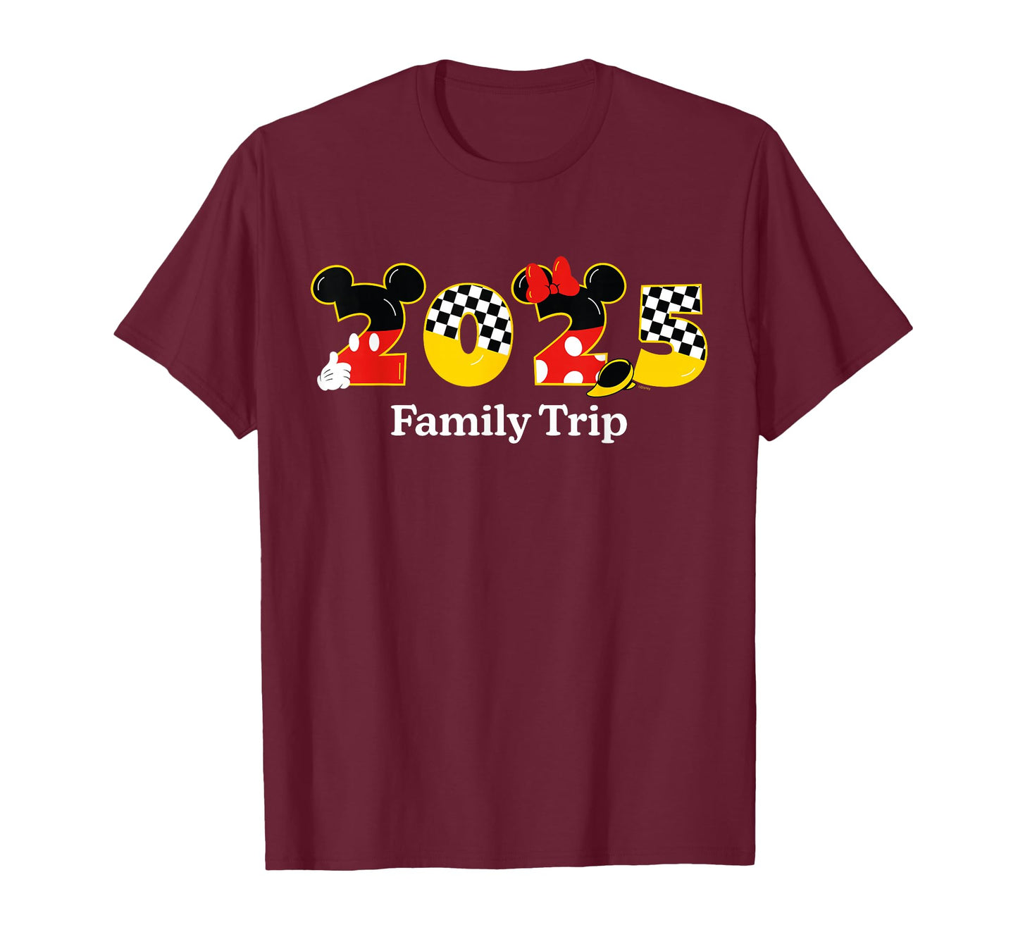 Disney Mickey & Minnie 2025 Family Trip Matching Vacation T-Shirt