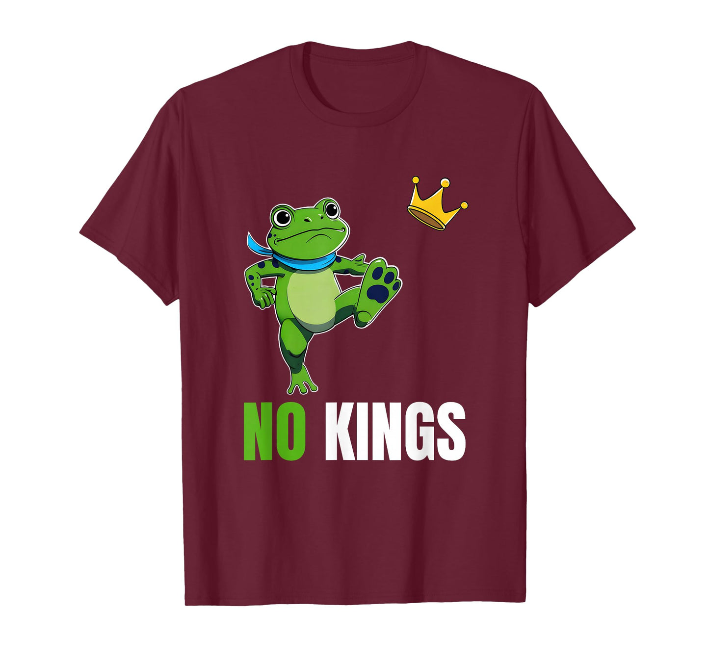 No Kings in America Men Women Portland Frog Protest T-Shirt