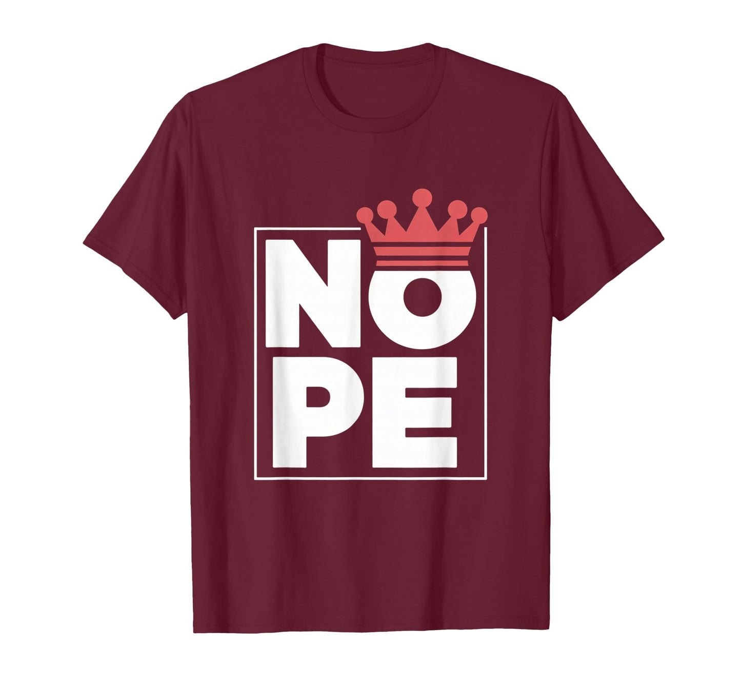 No Kings in America Nope Crown Bold Patriotic Cat Graphic T-Shirt