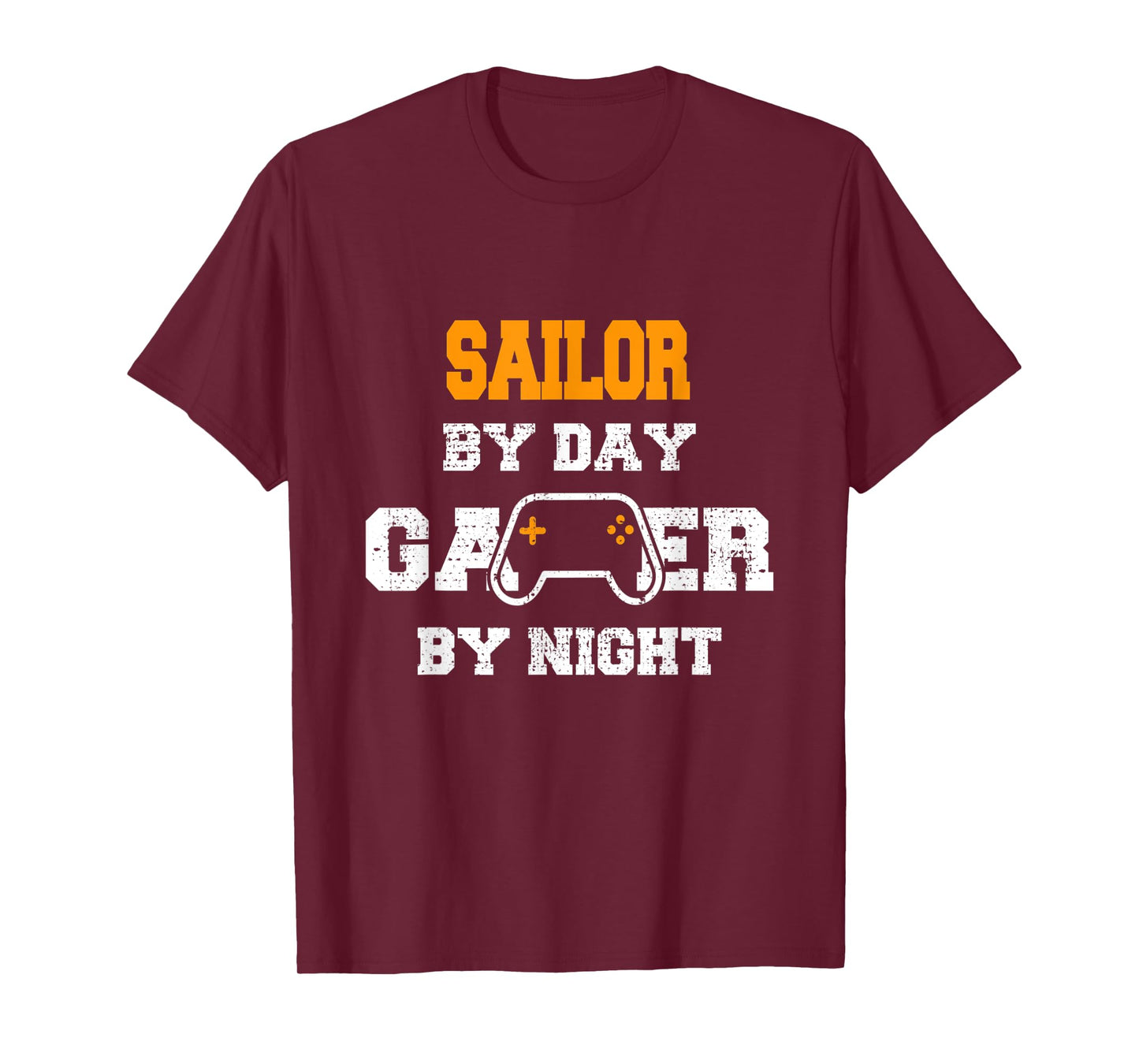 Sailor By Day Gamer By Night Gaming T-Shirt