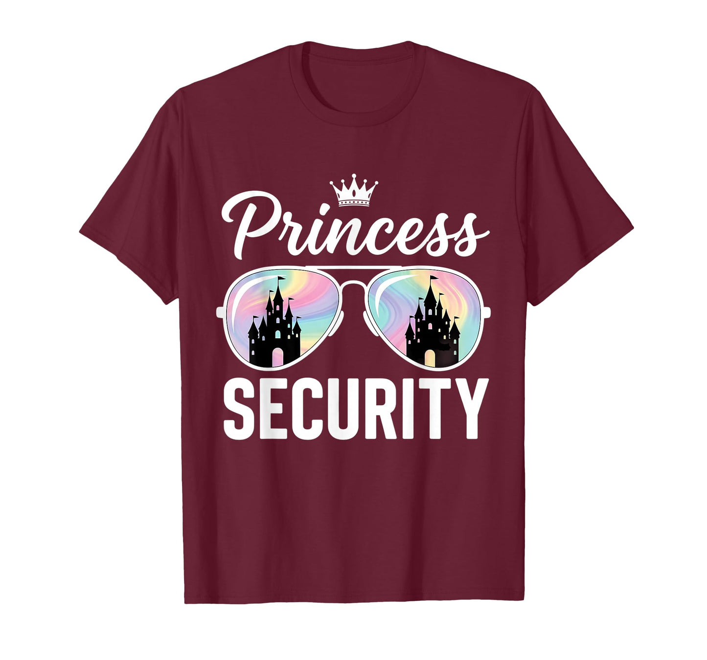Princess Security Protection Retro Castle Matching Family T-Shirt