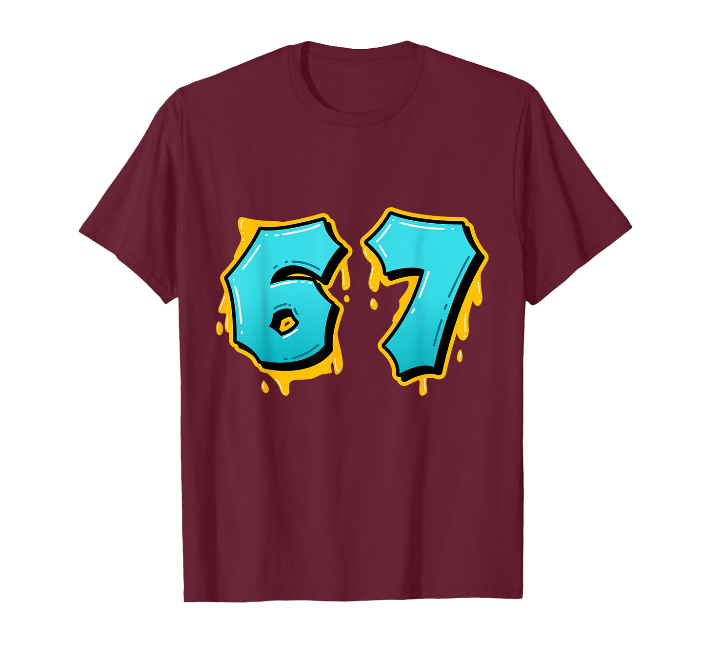 67 Internet Joke Meme Six Seven Viral Trend Gen Alpha Slang T-Shirt