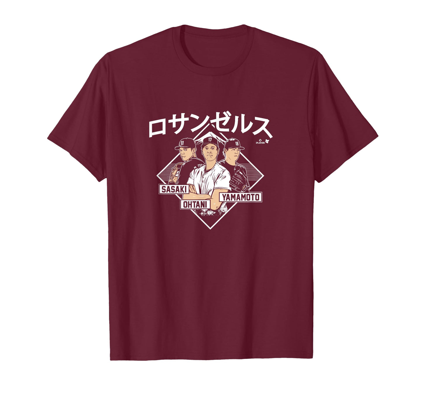 Ohtani, Sasaki, & Yamamoto - LA Kanji - Los Angeles Baseball T-Shirt