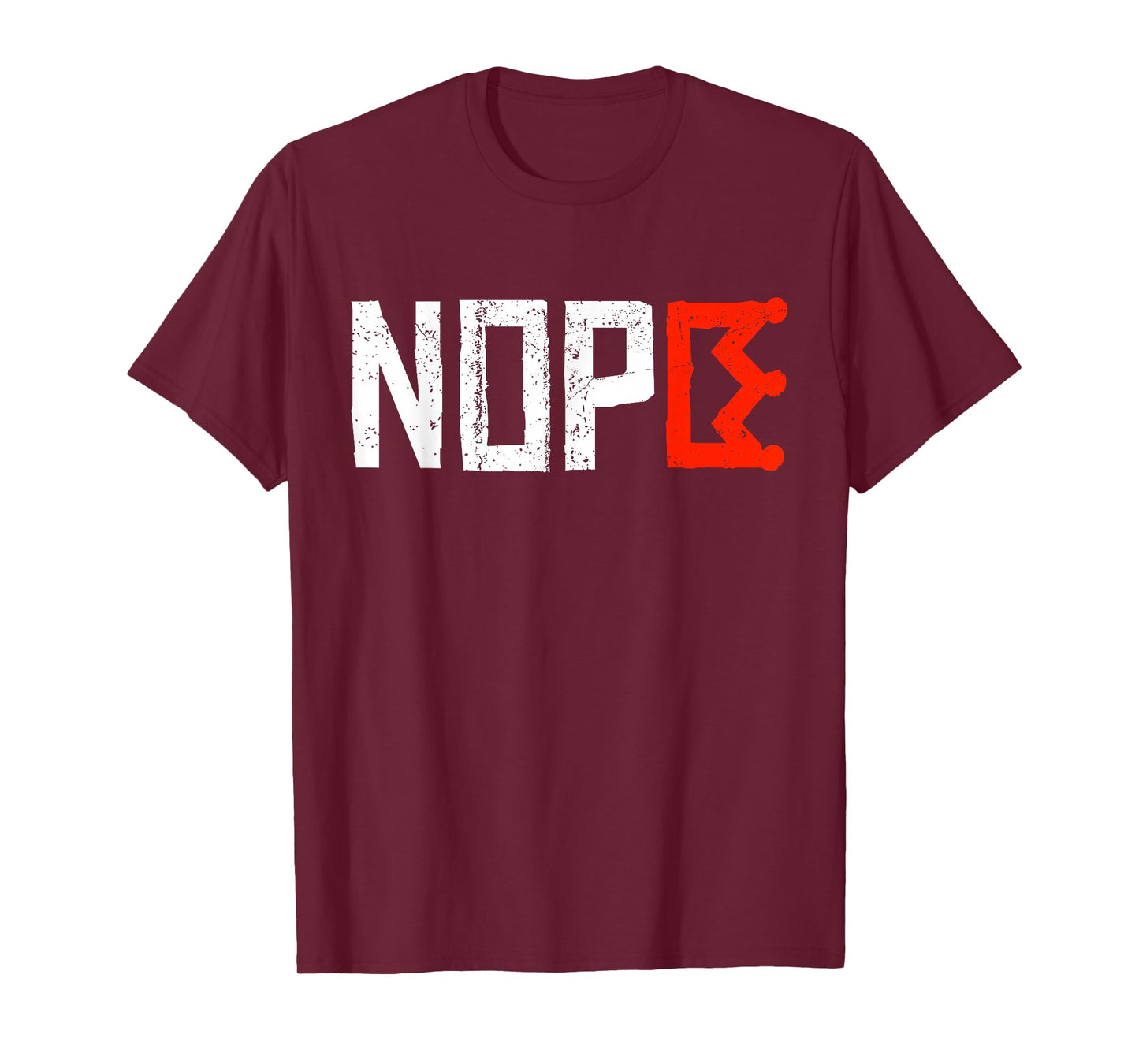 No Kings Nope Protest Sign Horizontal T-Shirt