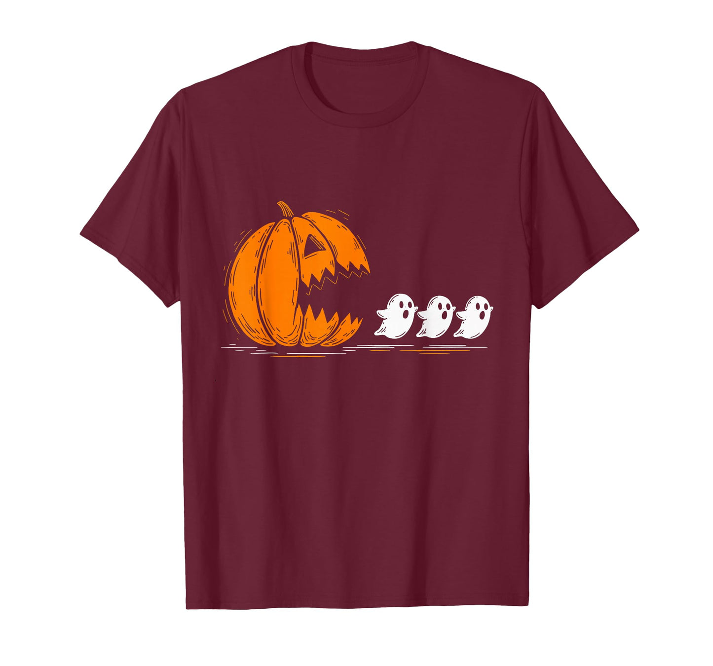 Halloween Pumpkin Eating Ghosts Funny Spooky Costume T-Shirt
