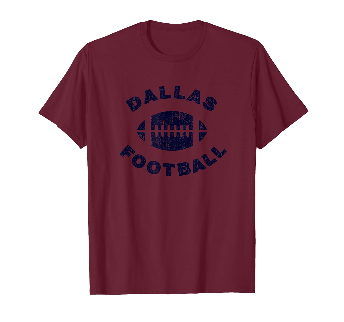Dallas Vintage Distressed Football Sports Design T-Shirt