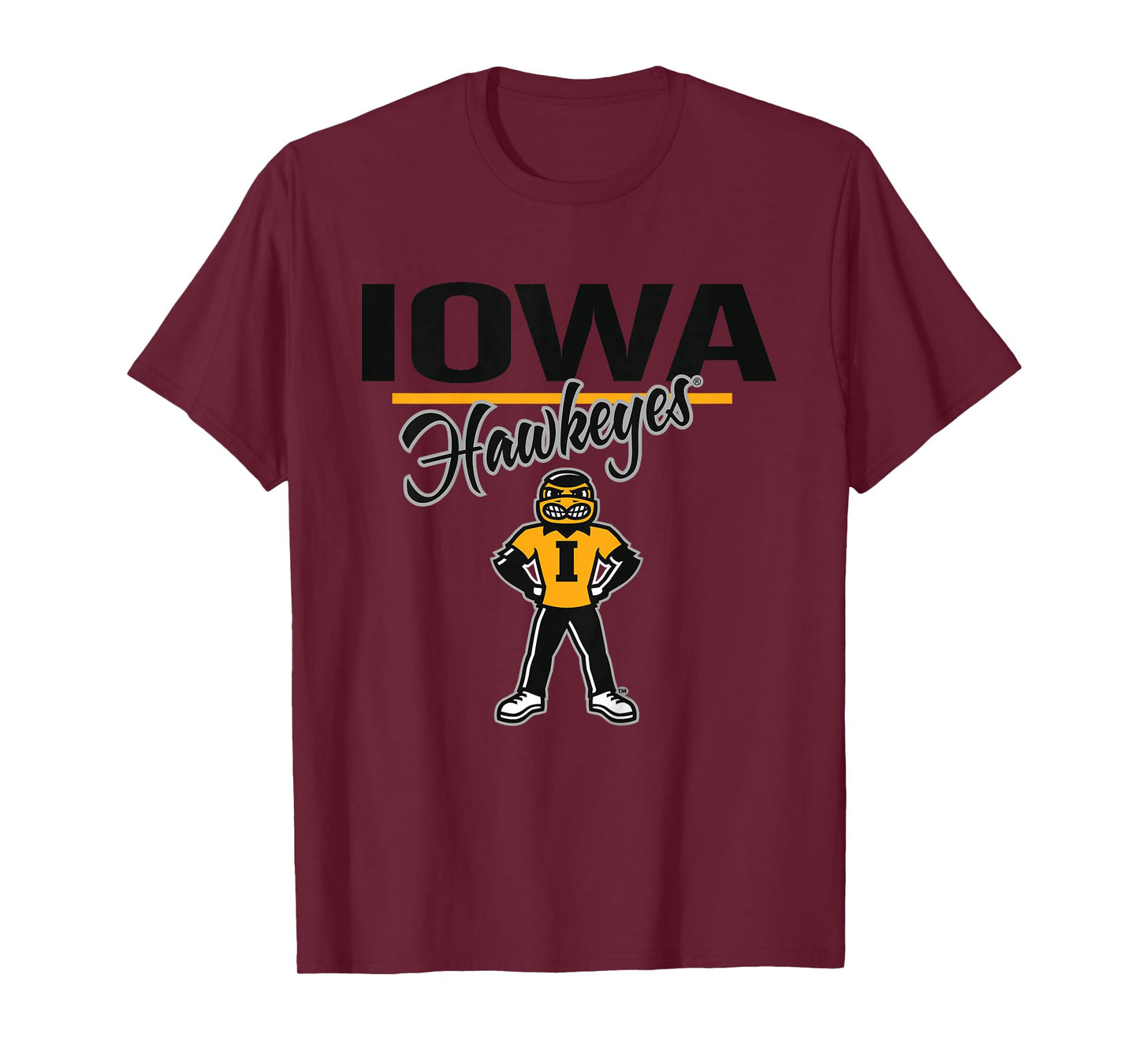 Kids Iowa Hawkeyes Kid's Mascot Gray Officially Licensed T-Shirt