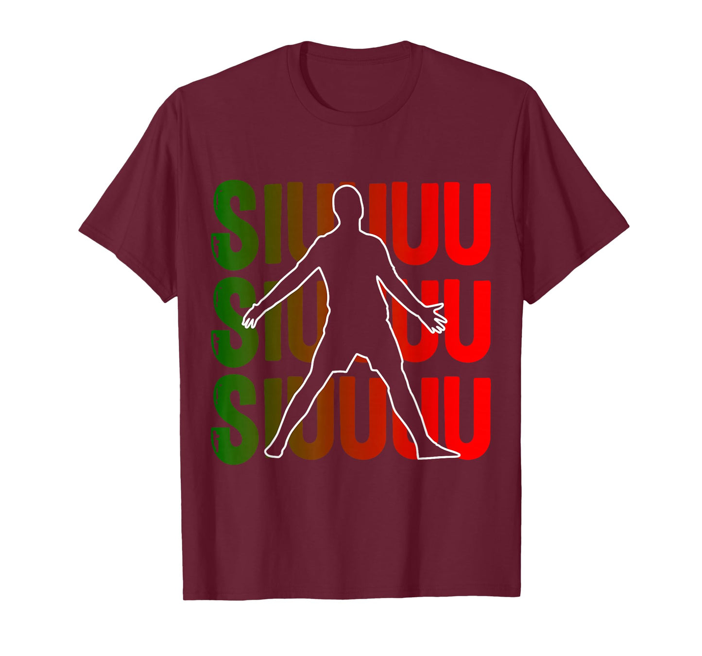 Siuuu Funny Soccer Football Boys Men Women Soccer Player T-Shirt