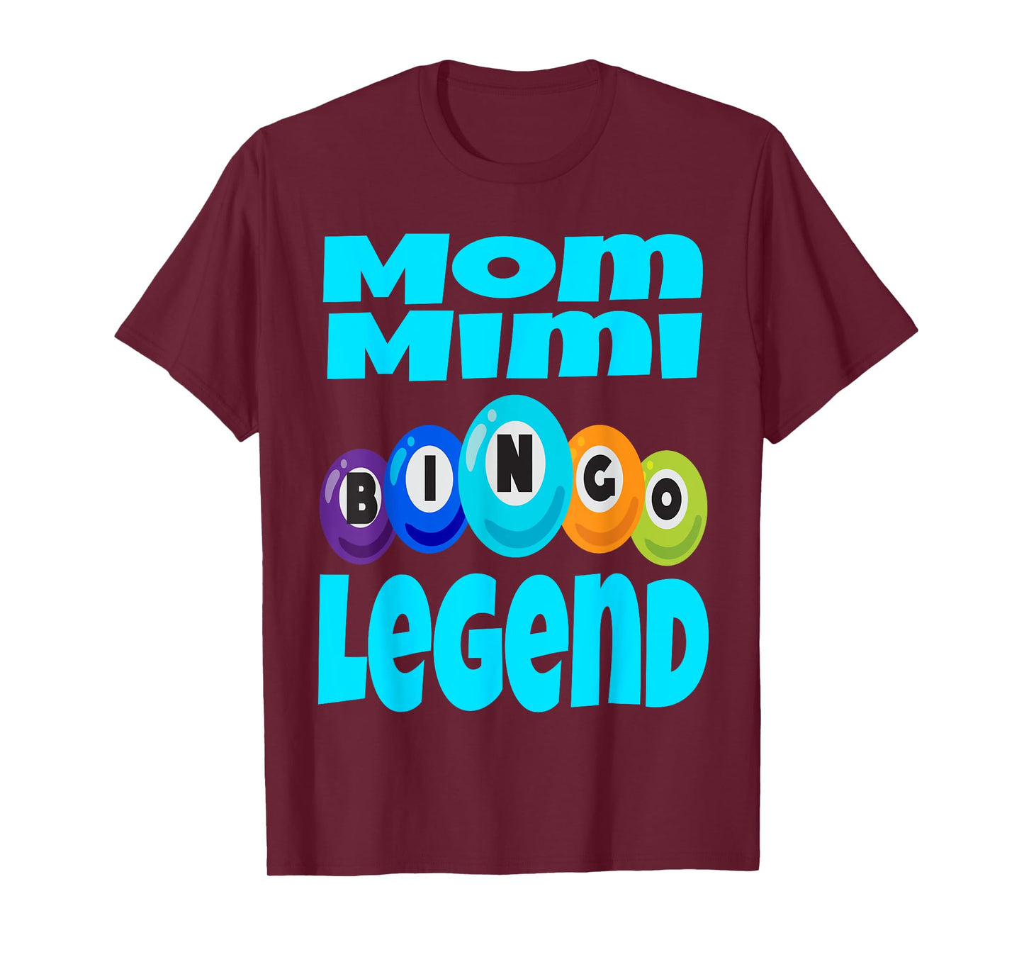 Funny Mom Mimi Bingo Legend Winner Winning Game Night Cards T-Shirt