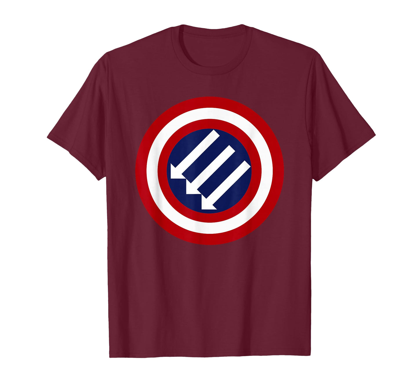 American Iron Front - Three Arrows - Stand Against Fascism T-Shirt