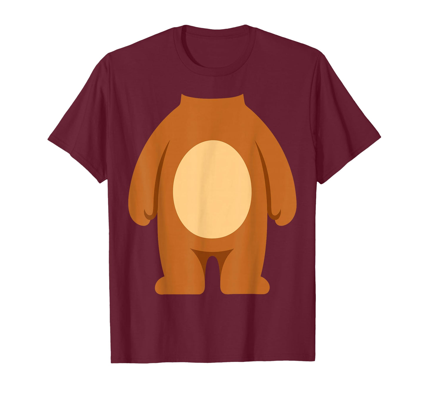 Bear Costume Shirt Adult Kids Men Women Brown Bear Costume T-Shirt