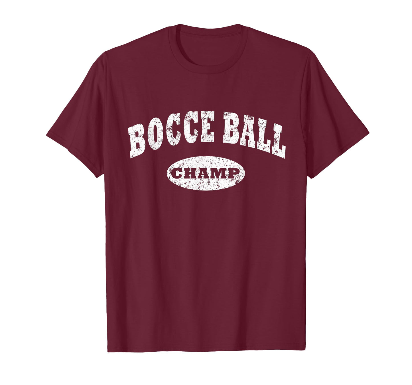 Bocce Ball Shirt. Bocce Ball Champ Shirt Distressed Italian T-Shirt
