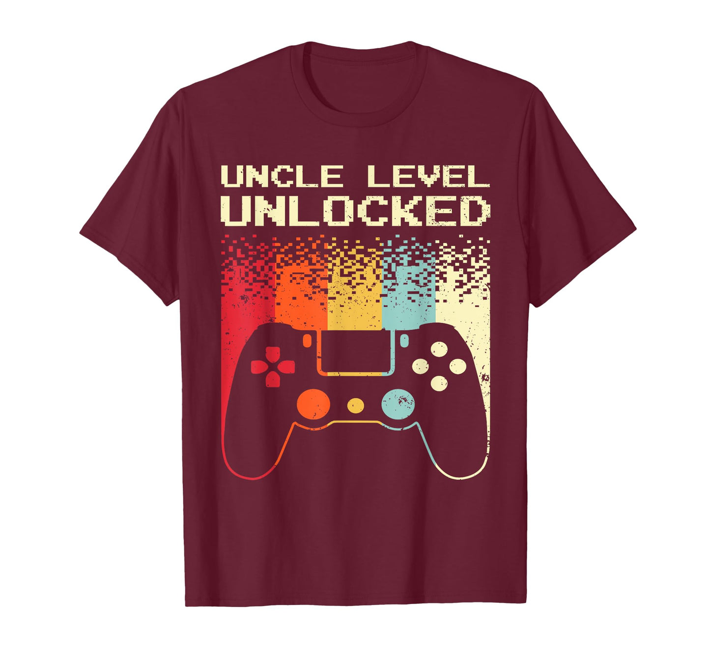 Gaming Uncle Art For Men Video Gamer First Time Uncle To Be T-Shirt, Small