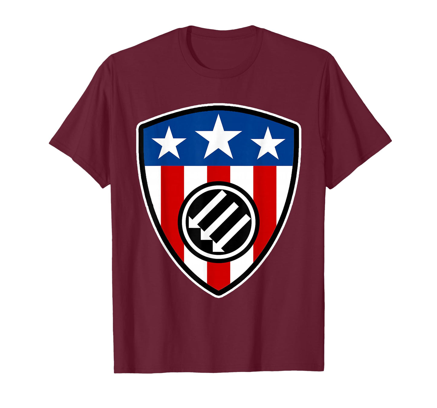 American Iron Front Shield - The Three Arrows T-Shirt