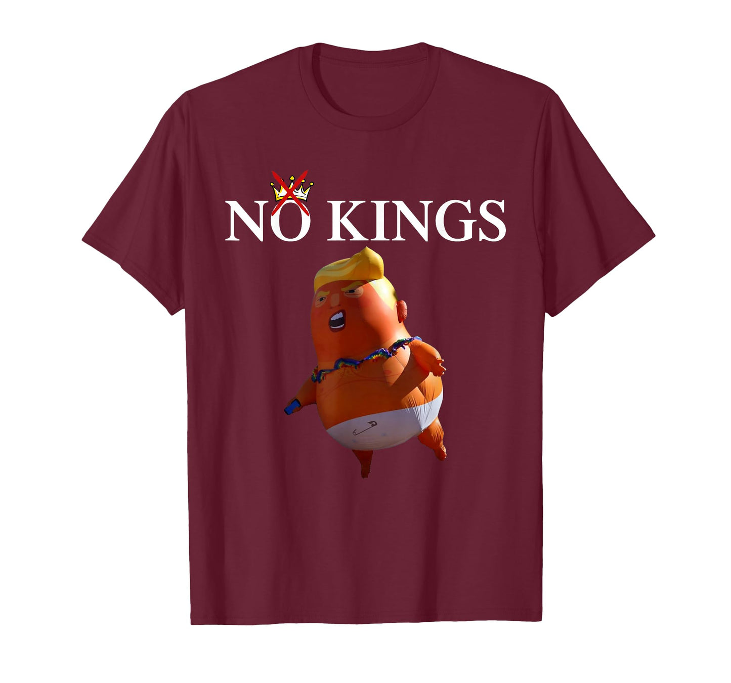 No Kings Patriotic US American Funny Not King Humor T-Shirt