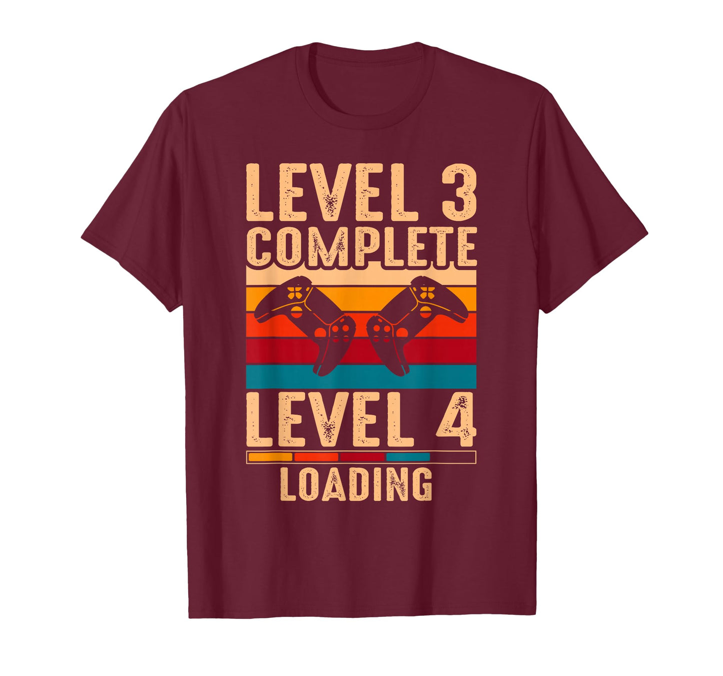 Level 3 Complete Gamer 3 Years Wedding Anniversary T-Shirt