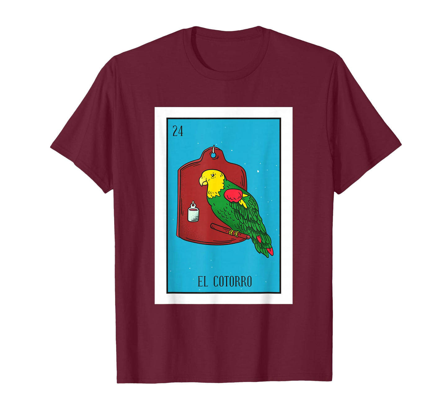 El Cotorro Lottery Card Gift The Parrot Card Mexican Lottery T-Shirt