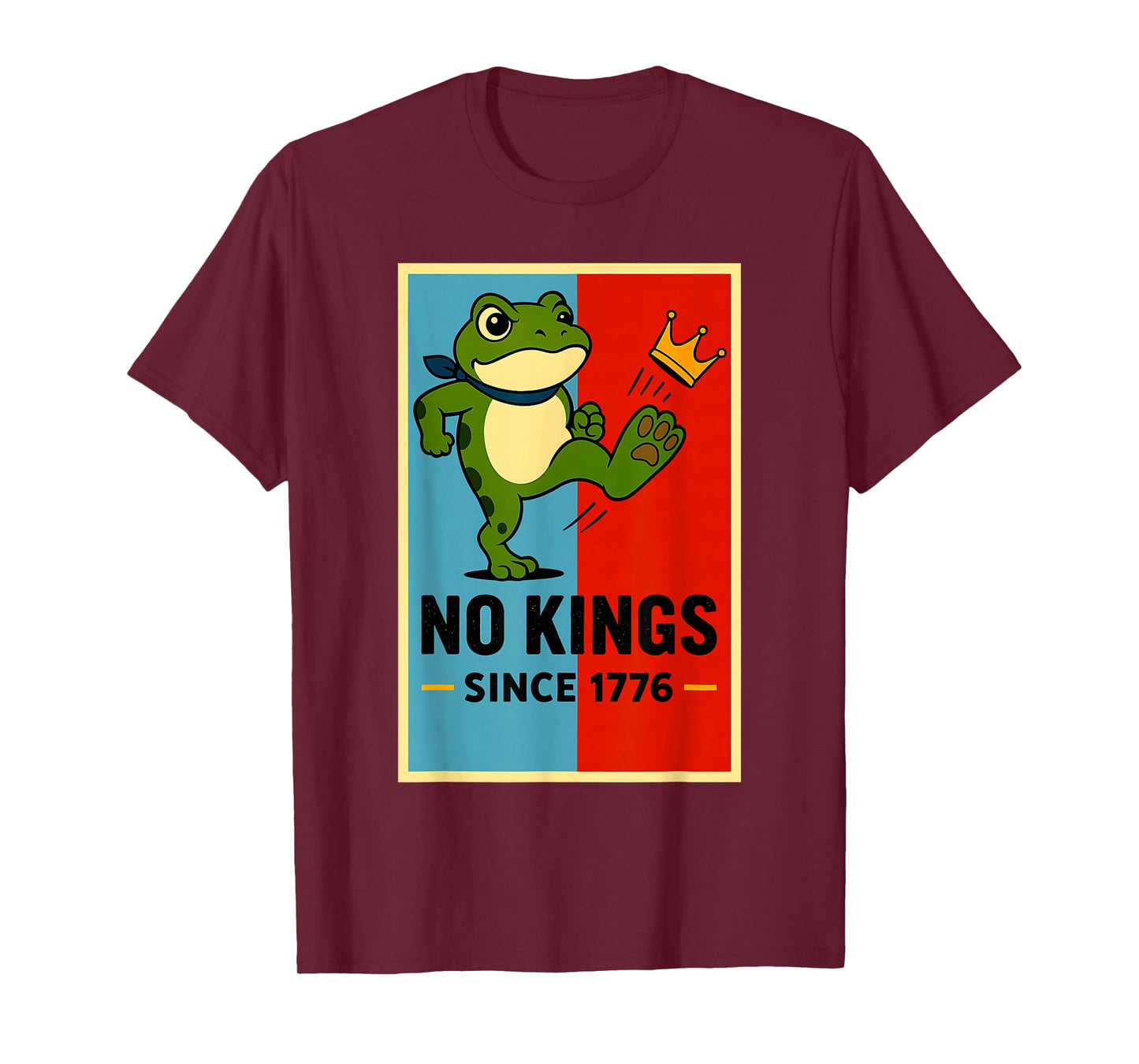 Frog No Kings Shirt Men Women No Kings in America T-Shirt