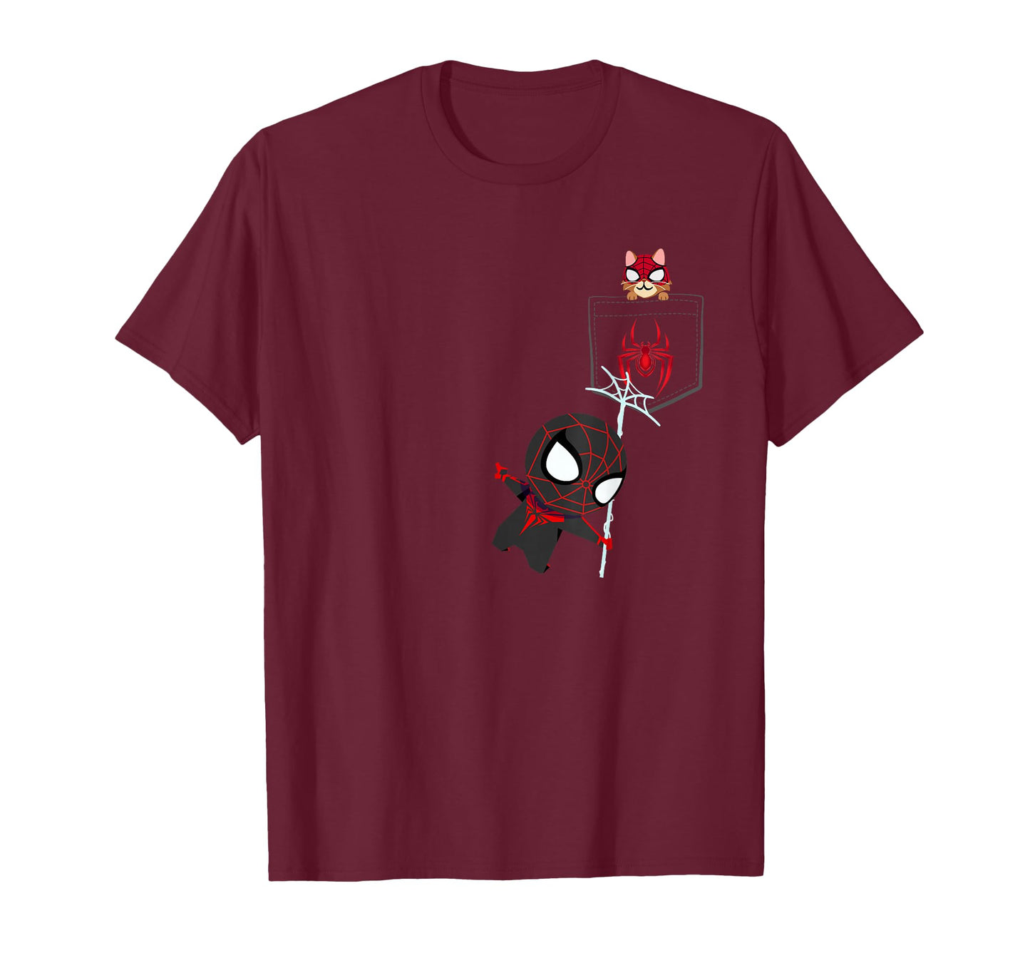 Marvel Spider-Man Miles Morales Game Spidey and Spider-Cat T-Shirt
