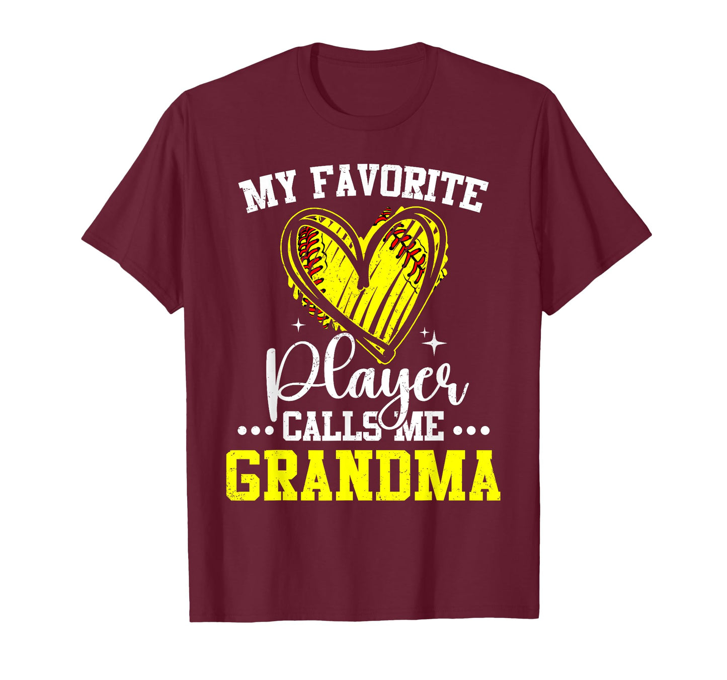 My Favorite Softball Player Calls Me Grandma Funny T-Shirt