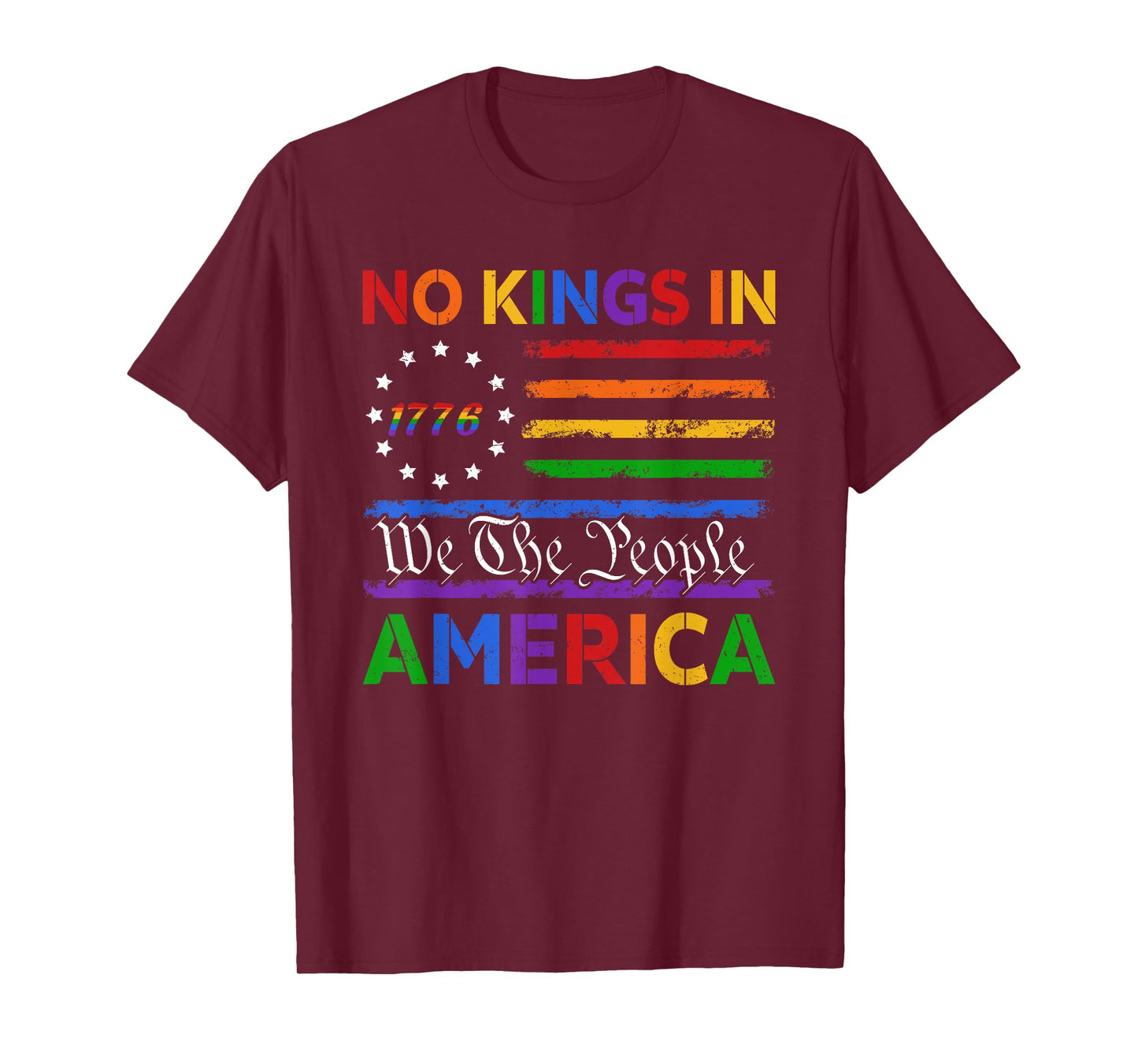 Patriotic Pro-Democracy Protest June 14 No Kings In America T-Shirt