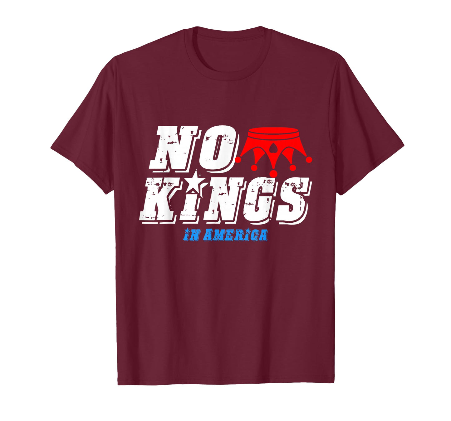 No Kings Patriotic Frog Resist Portland Protest Activist Tee T-Shirt