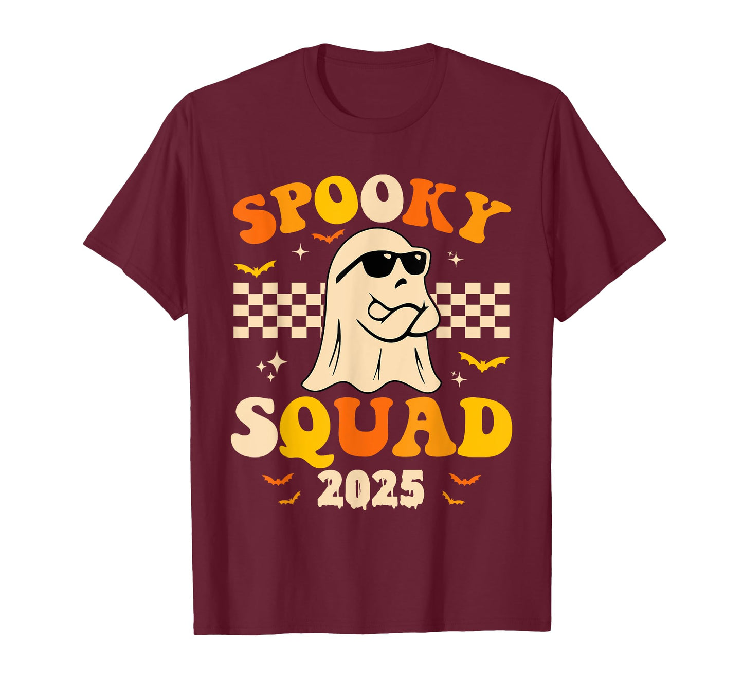 Spooky Squad 2025 Spooky Season Funny Boo Boy Girl Halloween T-Shirt