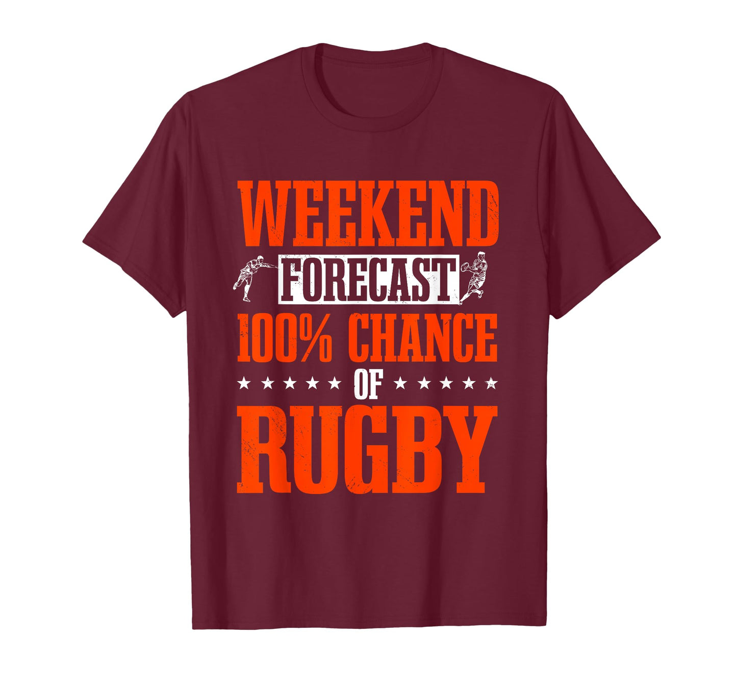 Rugby Player Football Game Athlete Sports Weekend Forecast T-Shirt