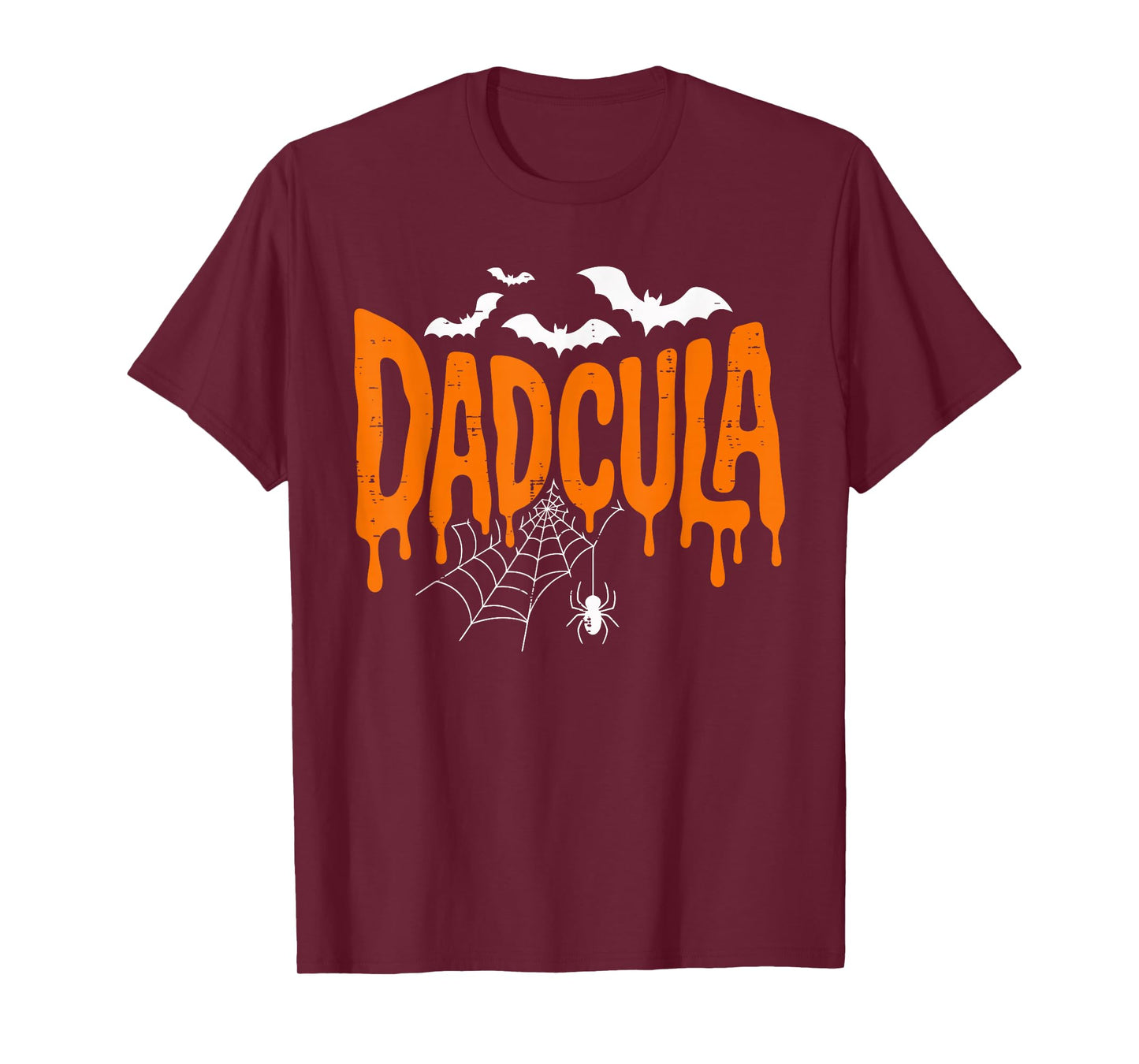 Dadcula Funny Halloween Dad Costume Spider Bat for Dad Men T-Shirt