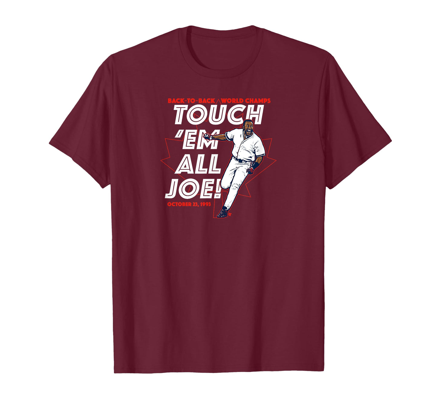 Joe Carter: Touch 'Em All - Toronto Baseball T-Shirt