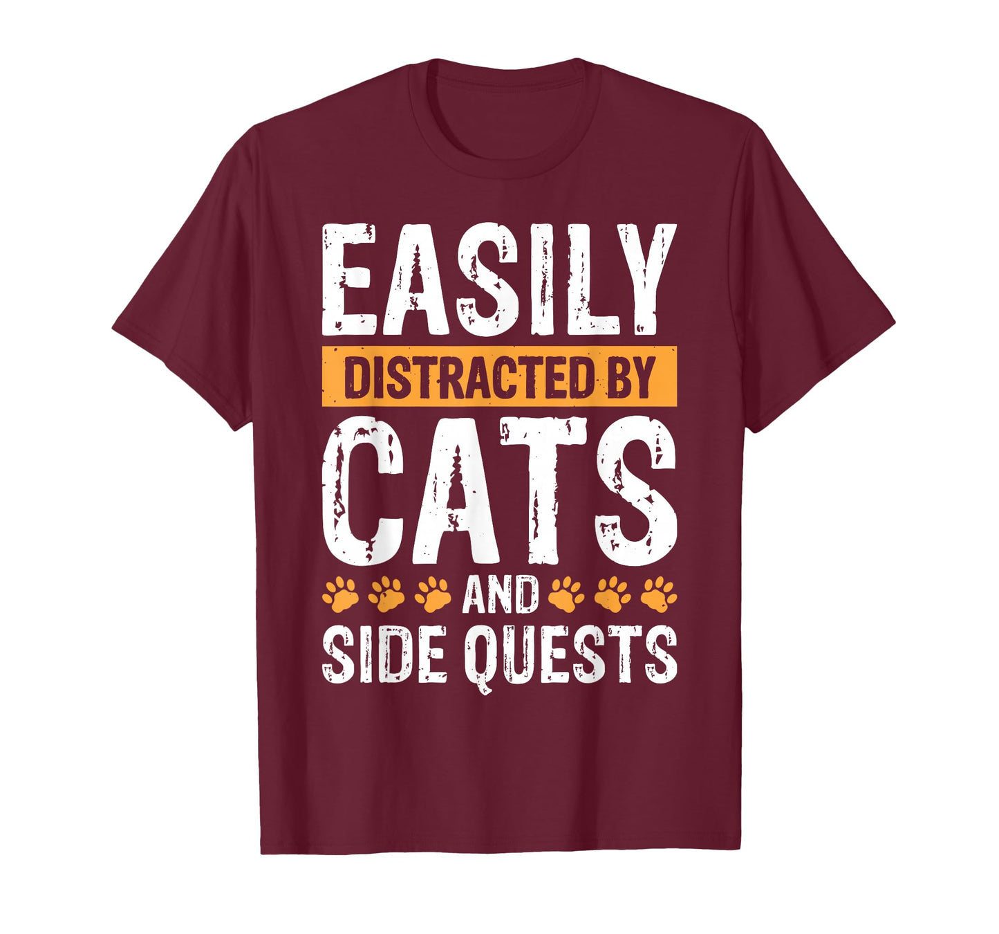 Easily Distracted By Cats And Side Quests T-Shirt