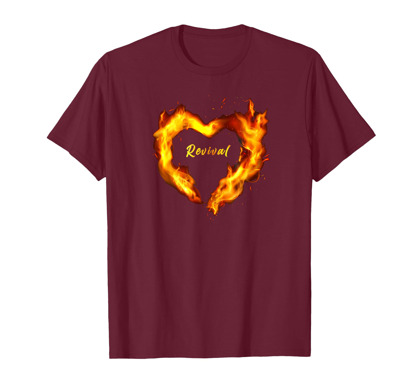 Christian Faith Revival Fire – Born-Again Believer Graphic T-Shirt