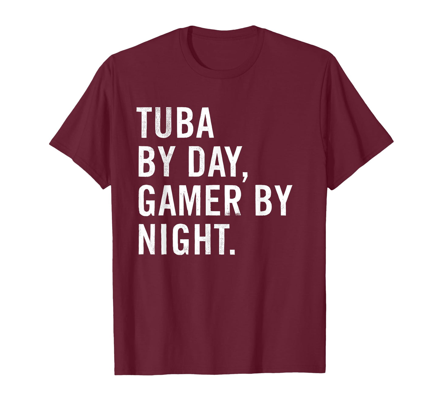 Funny Tuba Musician Typography Gifts T-Shirt - Unisex - Black - Small - Short Sleeve - Modern - Night - Classic Fit - Polyester 100%