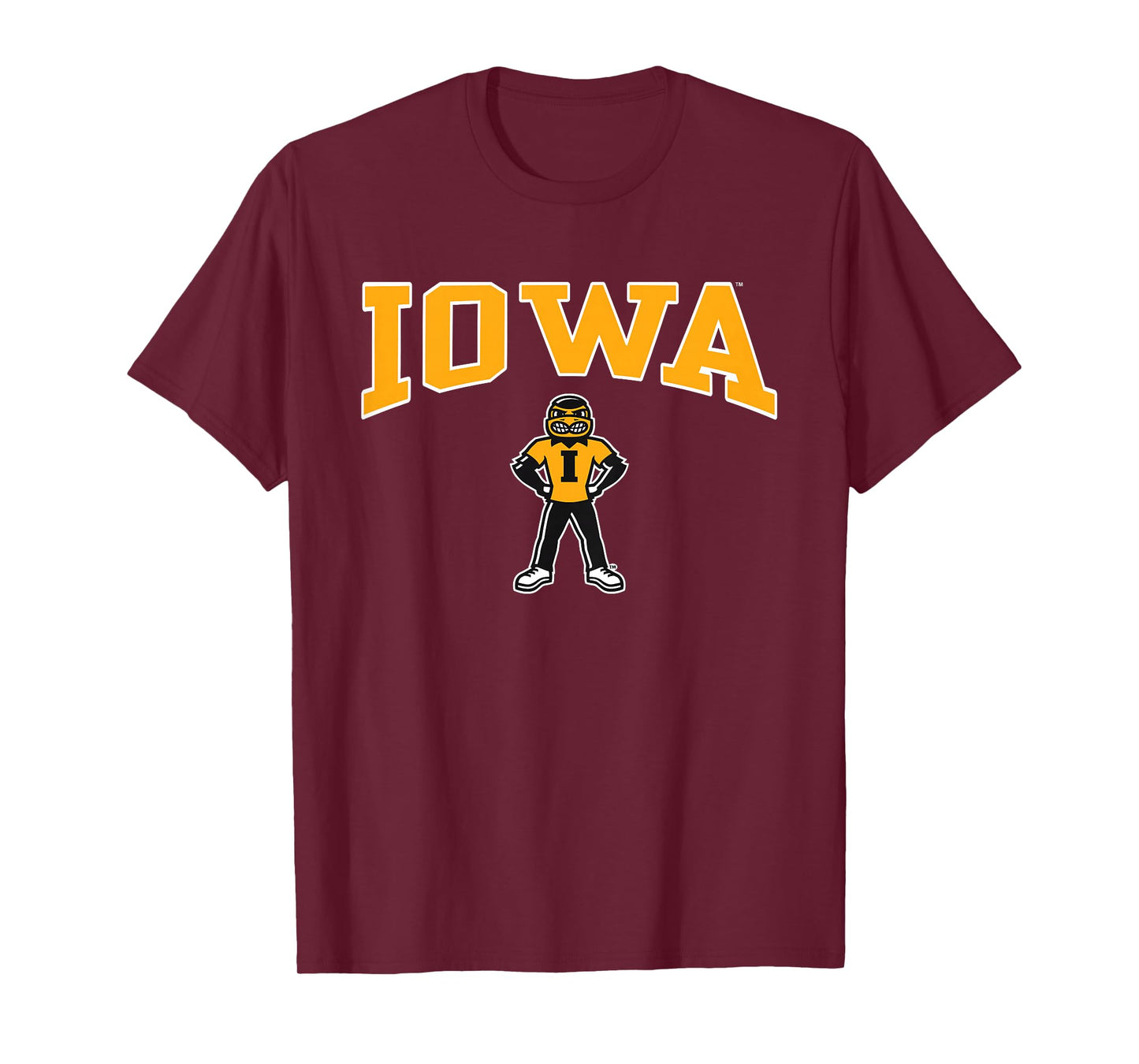 Kids Iowa Hawkeyes Kid's Herky the Hawk Black Officially Licensed T-Shirt